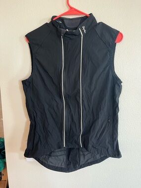 Rapha Archive Gilet Vest Large Mens Black Sleeveless Full Zip Cycling